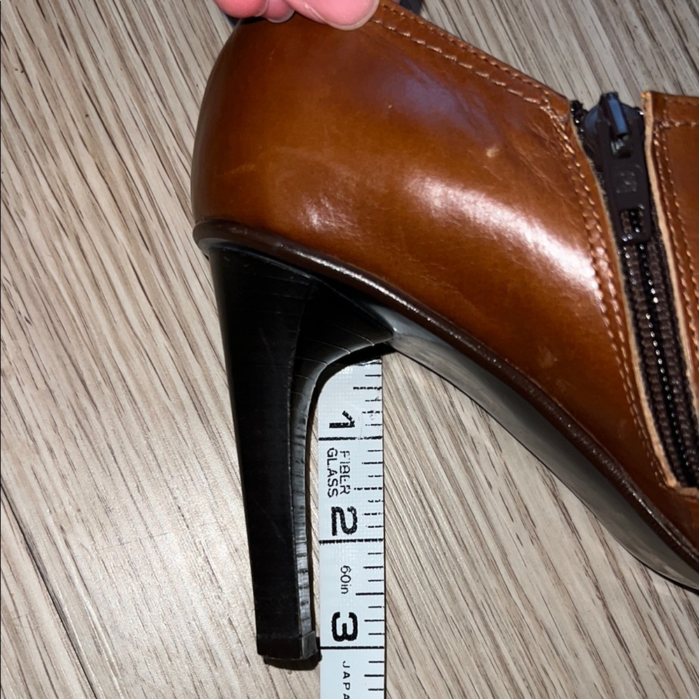Henry Ferrera Size 37 Brown Leather Women's Heels - Picture 10 of 10